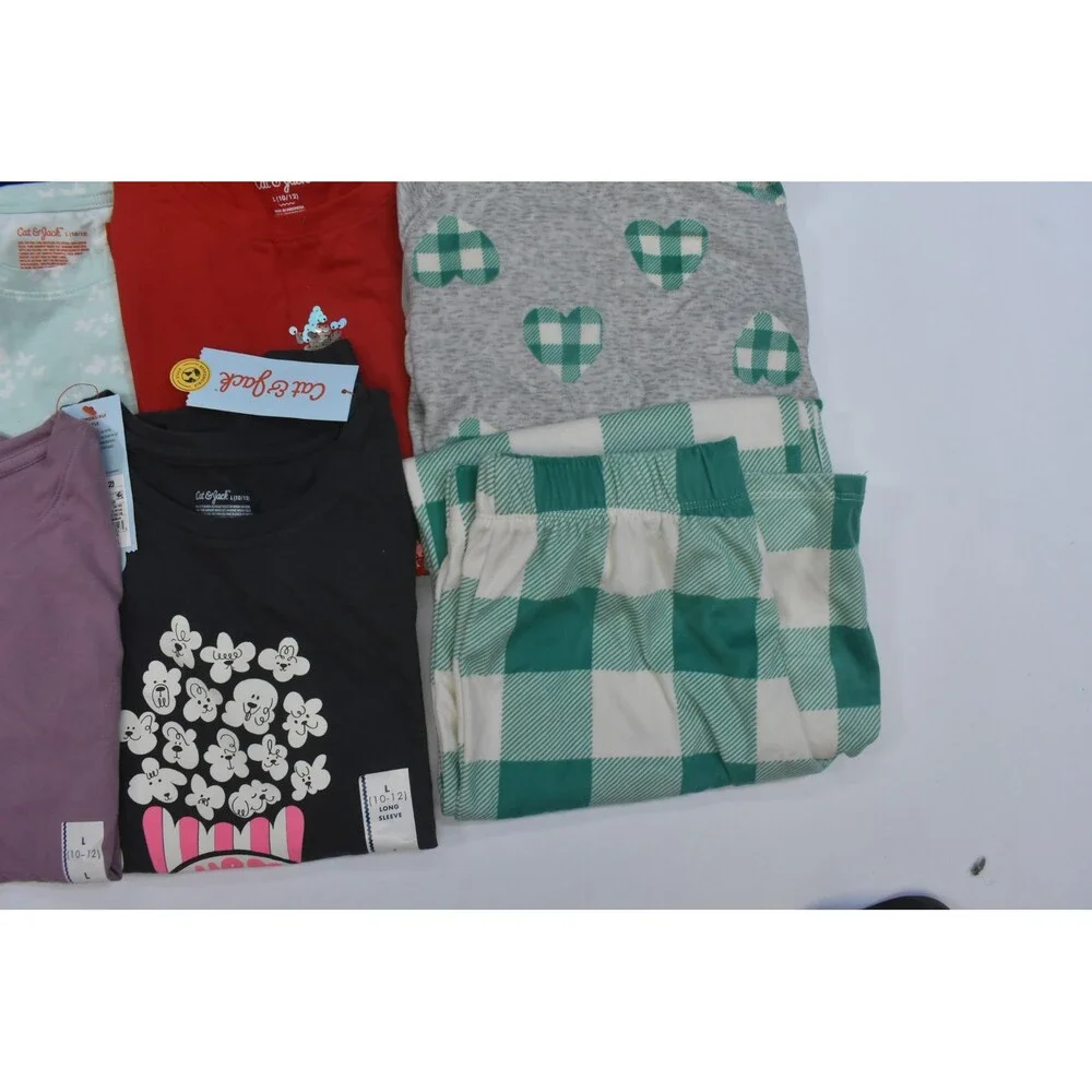 Cat & Jack Buk Lot Of 11 Girls Size 10/12 Mixed Season Tops Bottoms Dresses